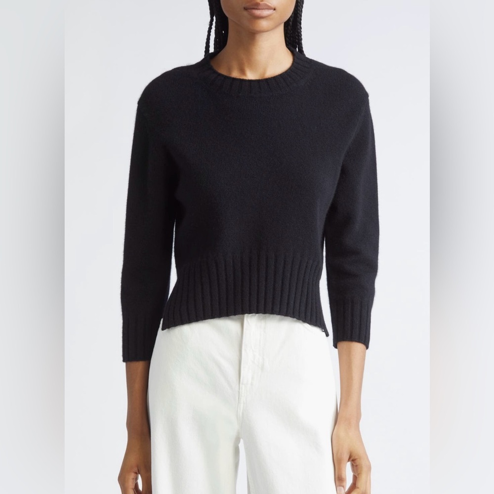 Loulou Studio Mora Cropped Cashmere Sweater - LIKE NEW